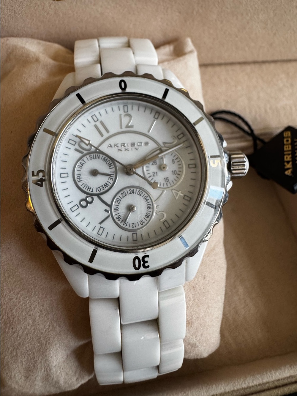 AKRIBOS XXIV Multi-Function Ceramic Watch